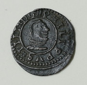 Raros IIII Maravedís de Felipe IV Burgos 1663 Felipe-IV-4-Maravedies-de-Burgos-166-E-R-HISPANIARVN-anv