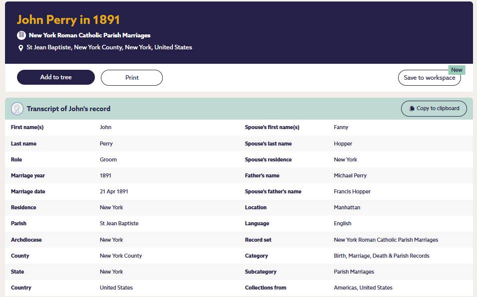 John Perry Fanny Hopper