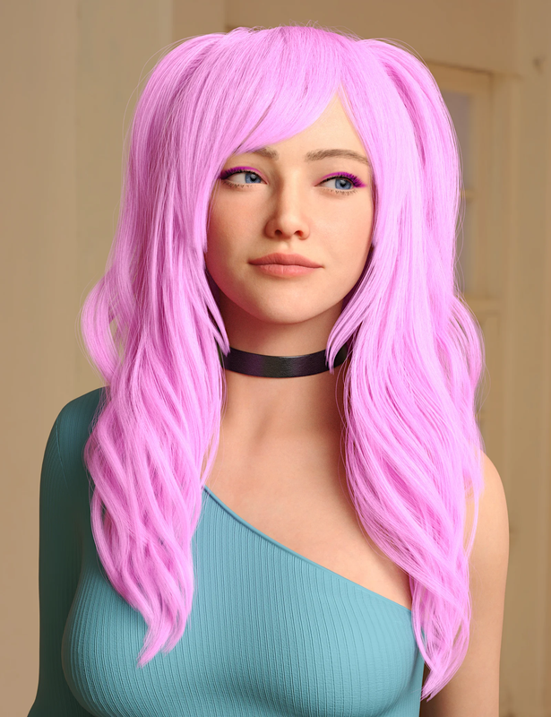 Egirl Hair for Genesis 9