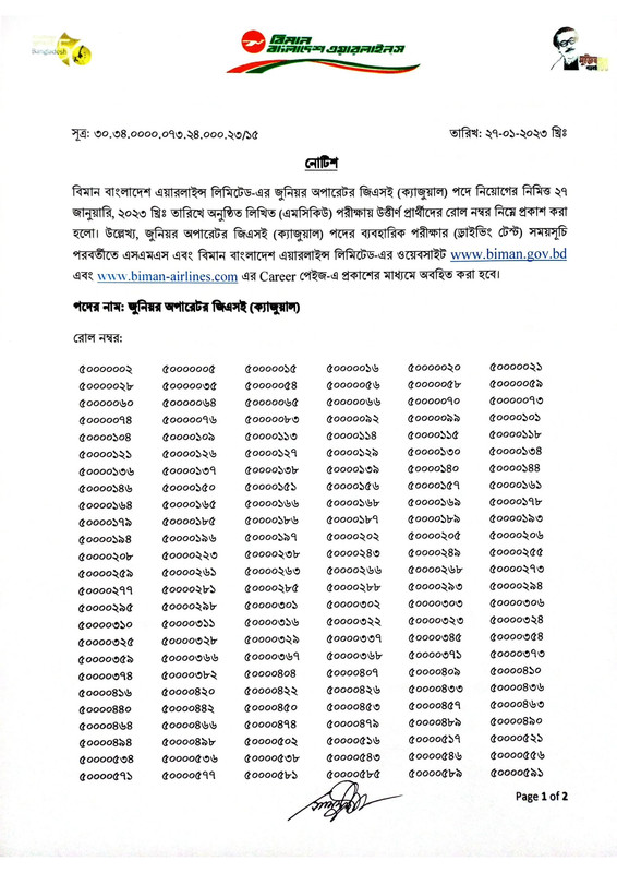 Biman-Bangladesh-Airlines-Exam-Result-2023-PDF-1