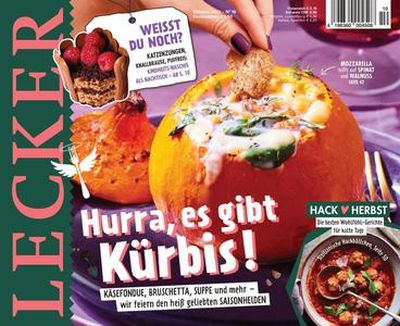 Cover: Lecker Kochmagazin Oktober No 10 2023