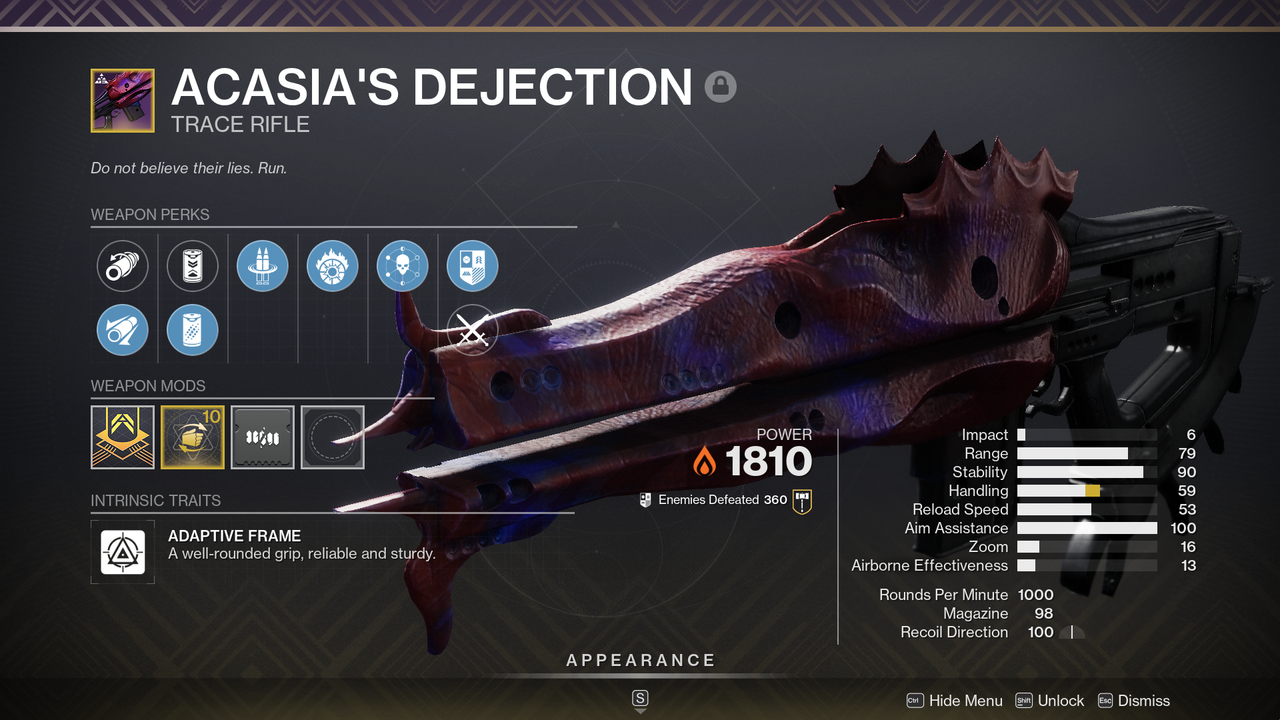 ACASIAT'S DE'JECTION