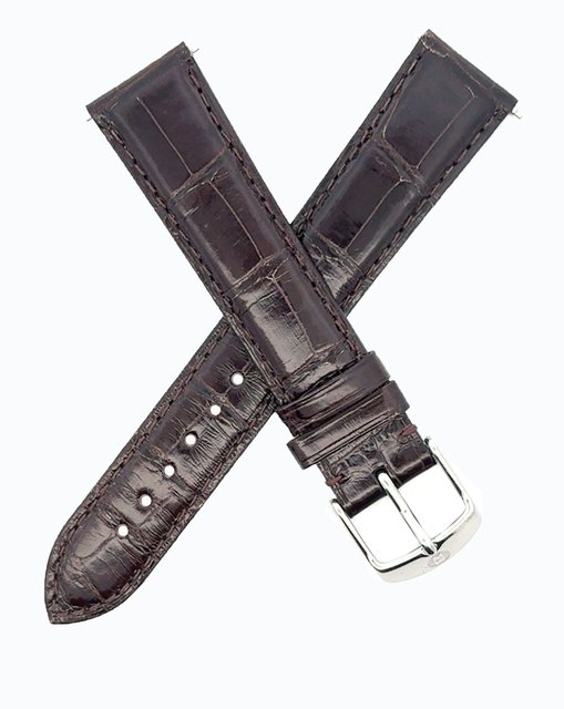 New Michele 18mm Brown Alligator Watch Band Strap | eBay