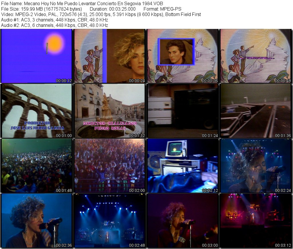 Mecano Hoy No Me Puedo Levantar Concierto En Segovia 1984 VOB tn