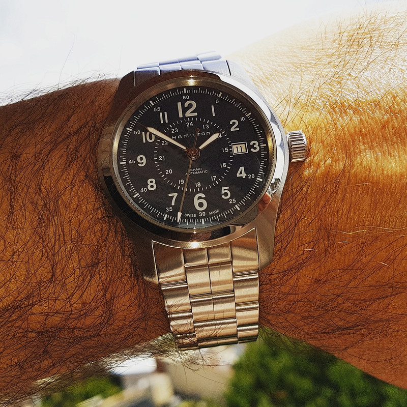 Hamilton Khaki Field Auto 42 mm 100M Blue Dial