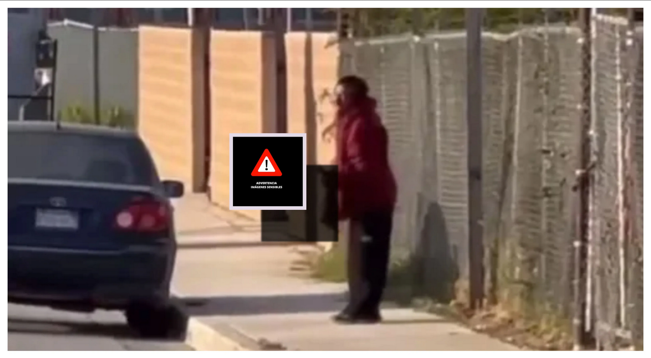 Captado mientras devora la pierna de una víctima de un accidente ferroviario