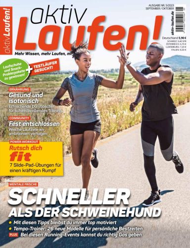 Cover: Aktiv Laufen Magazin September-Oktober No 05 2023