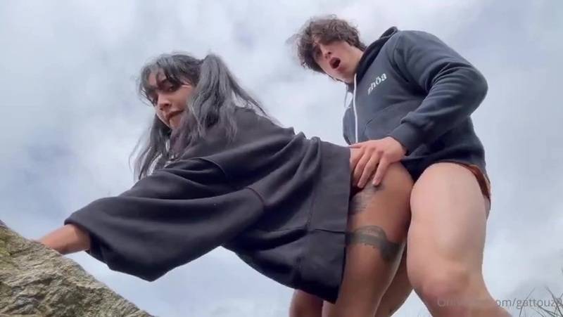 Yasmina Khan   Risky Outdoor Sextape With Gattouz0