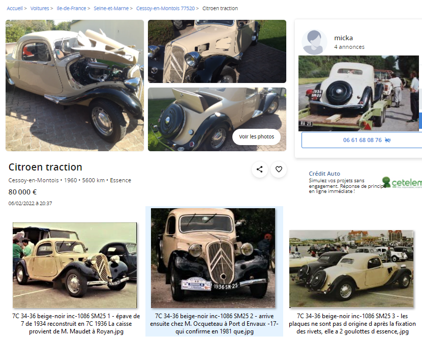 7C 34-36 beige-noir inc-1086 SM25 00 - 75 000€ et 80 000€ 2022