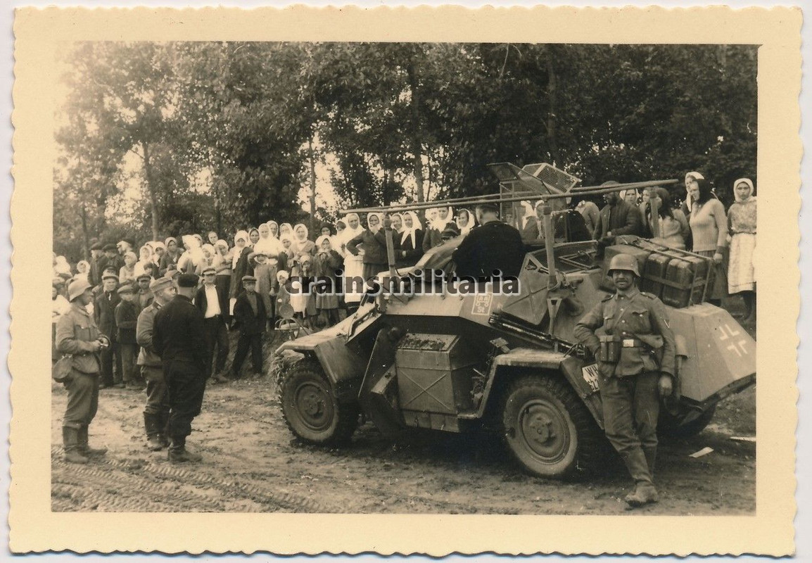 Orig. Foto SdKfz 261 Panzerspähwagen Funkwagen m