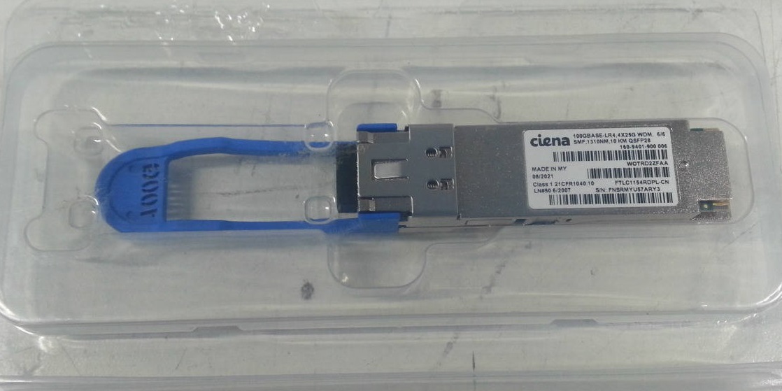 CIENA 160-9401-900 006 100GBASE-LR4, SMF, 1310NM, 10KM TRANSCEIVER CIENA 160-9401-900 006 100GBASE-LR4, SMF, 1310NM, 10KM TRANSCEIVER