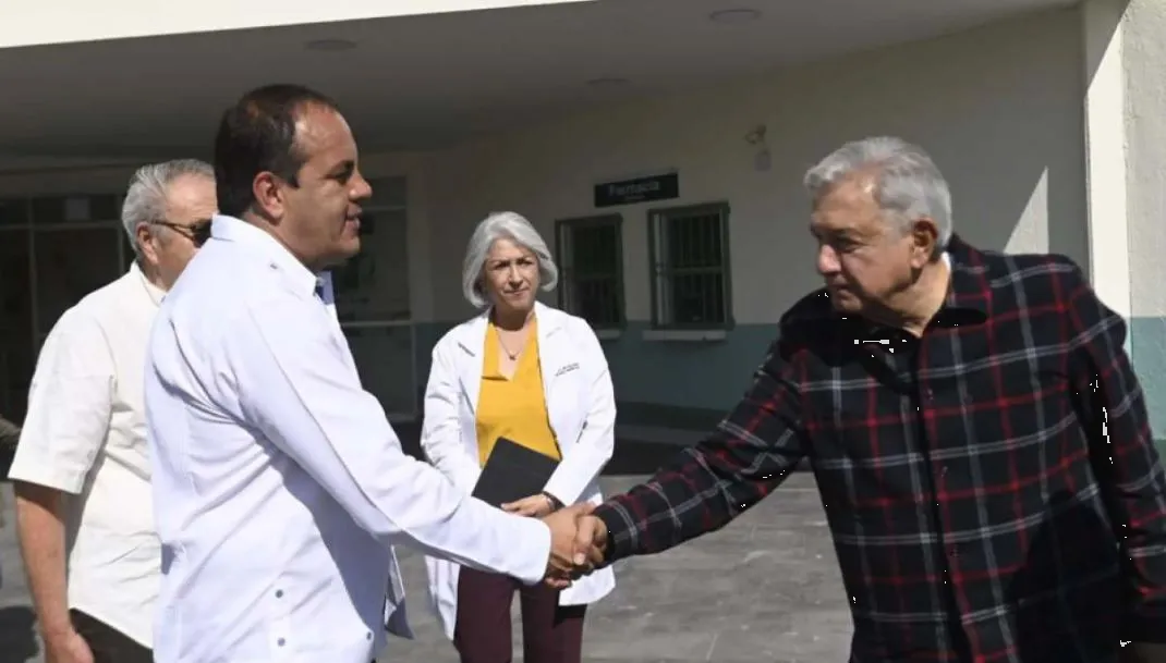 Recibe Blanco a AMLO en Temixco para supervisar programa IMSS Bienestar