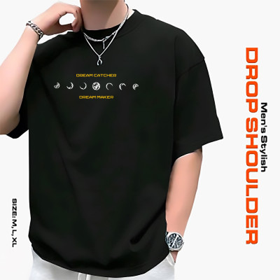 মেনস স্টাইলিশ ড্রপ শোল্ডার- t-shirt: আভিজাত্য আর আরামের সেরা মিশ্রণ