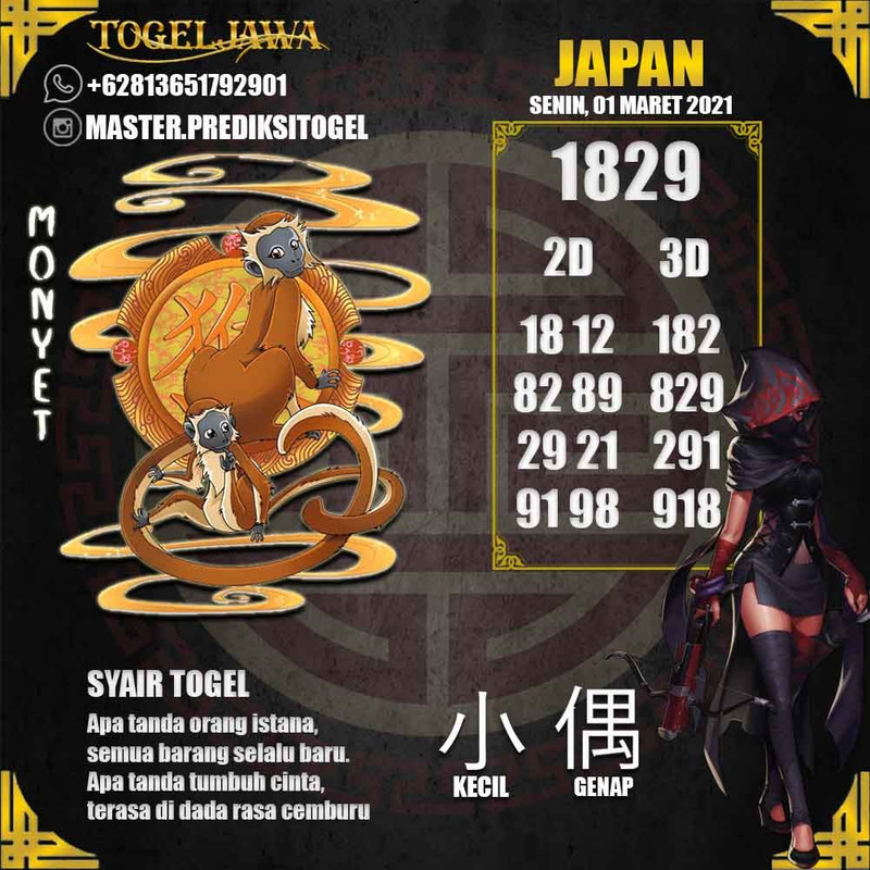 Prediksi Japan Tanggal 2021-03-01