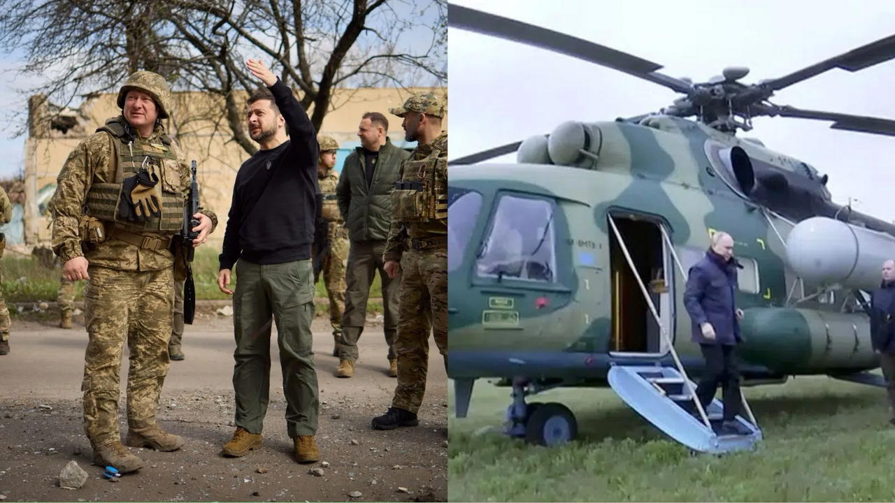 Putin y Zelenskyy visitan a sus tropas para darles ánimo