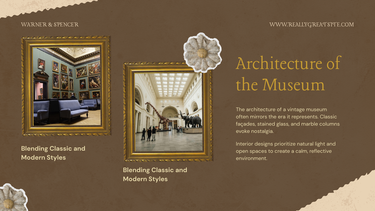 Gold Brown Vintage Museum Presentation