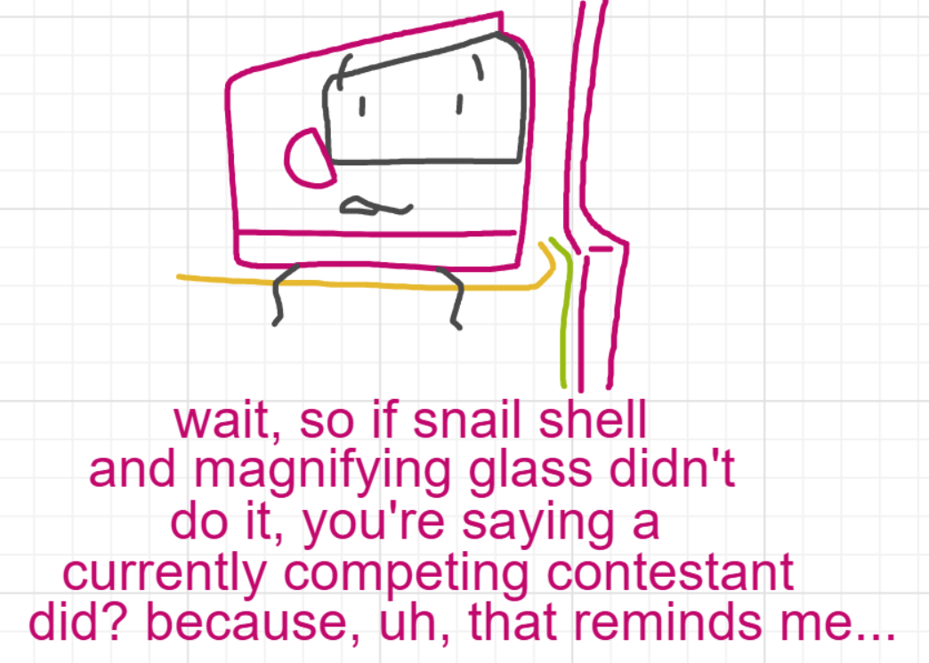 A panel from A Murder On The, episode six of the Board Boards object show by Furretwalk/WalkingFurret.