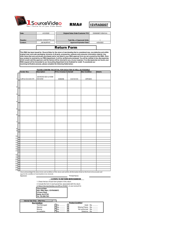 1SVRA56007 - SOUNDCONCEPTSLLC