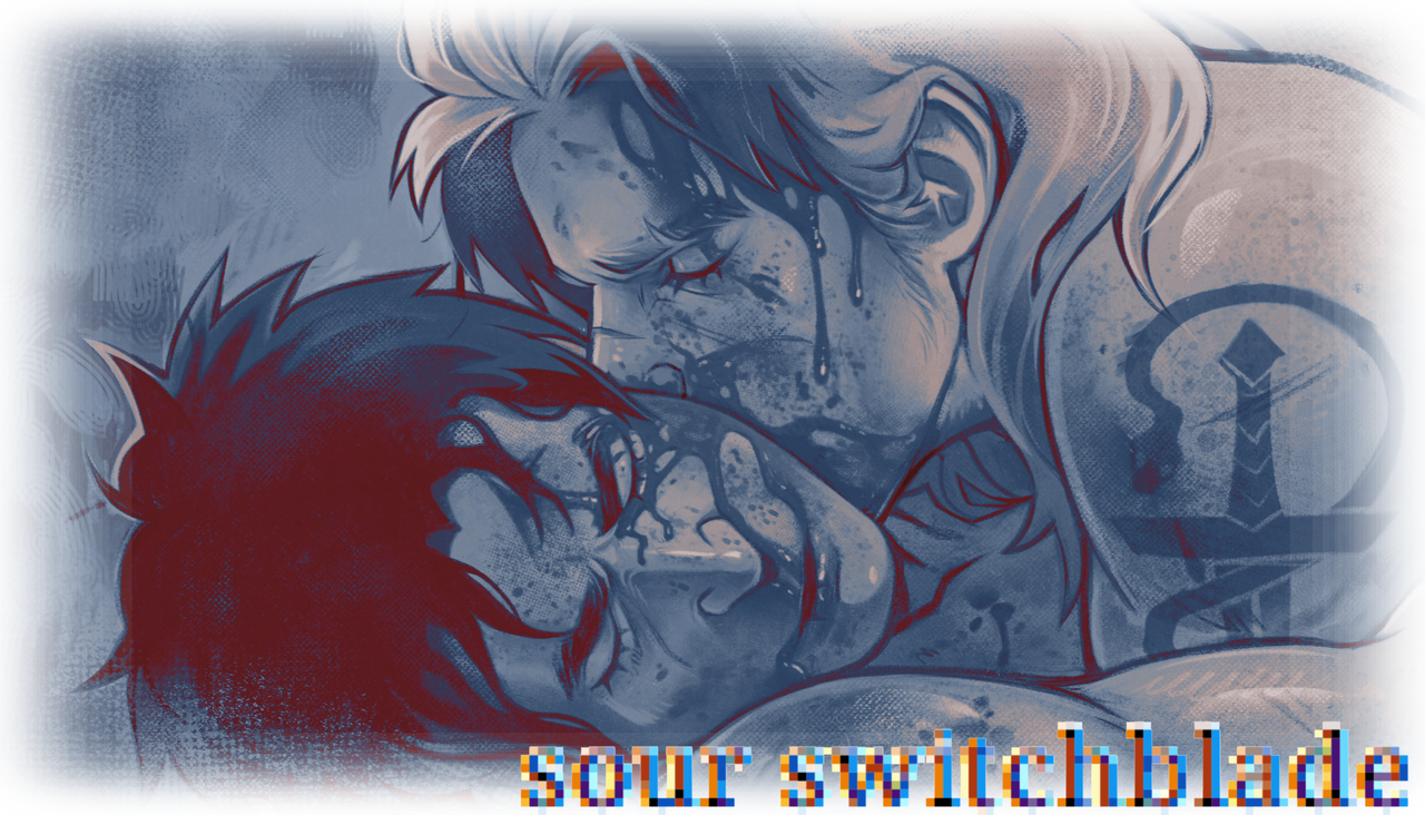 ershebet on tumblr, edited by me. text says "sour switchblade" ershebet on tumblr, edited by me. text says "sour switchblade"