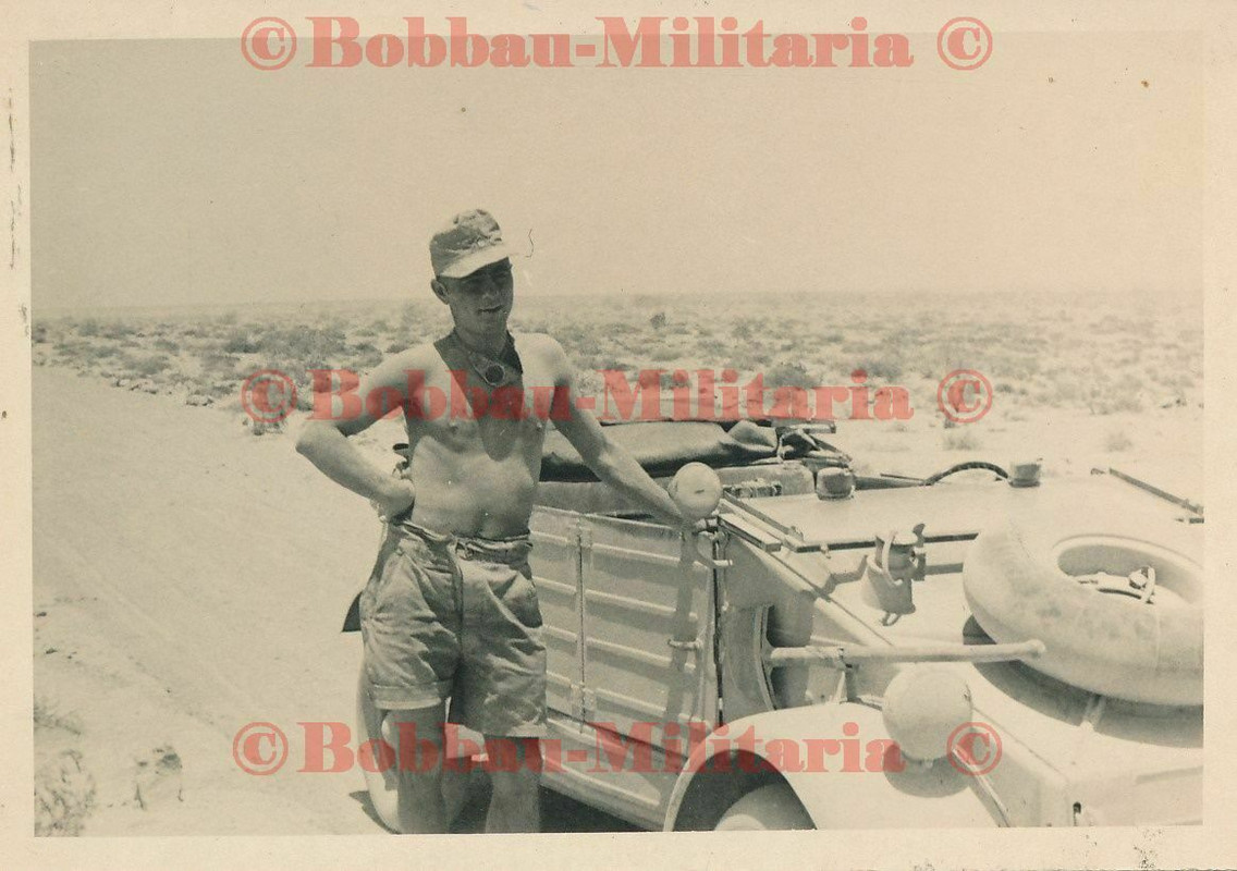 Wehrmacht SR104 VW Kübelwagen Typ 82 mit Ballonreifen Wüste KDF