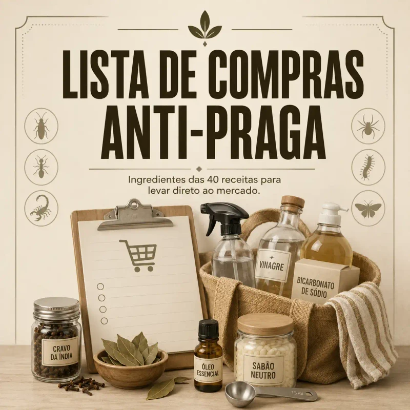 Mockup do Bônus 3 · Lista de Compras Anti-Praga