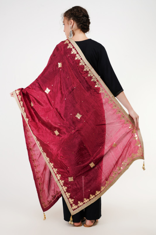 Sciarpa stola Way2Like Art seta Dupatta dolce Arif design sciarpe hijab designer - Foto 37 di 45