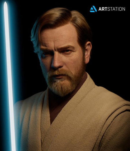 ArtStation - Obi Wan Kenobi Realistic Cg Character by Adam O'Donnell