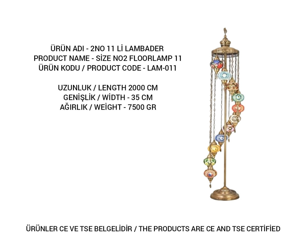 LAM-011 mosaic lamp