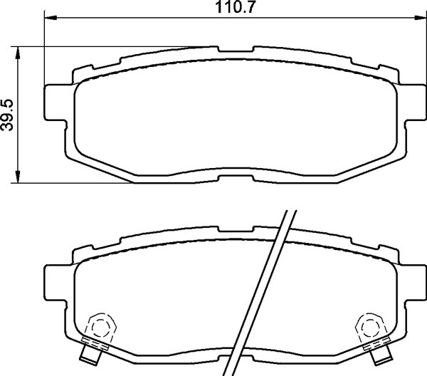 Ceramic Rear Brake Pad Set Ceramic Rear Brake Pad Set