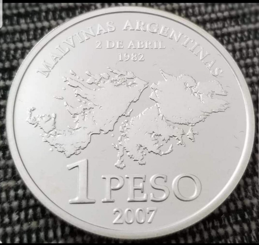 Argentina 1 peso Año 2007 CJ#6.13 ISLAS MALVINAS 20221022-174351
