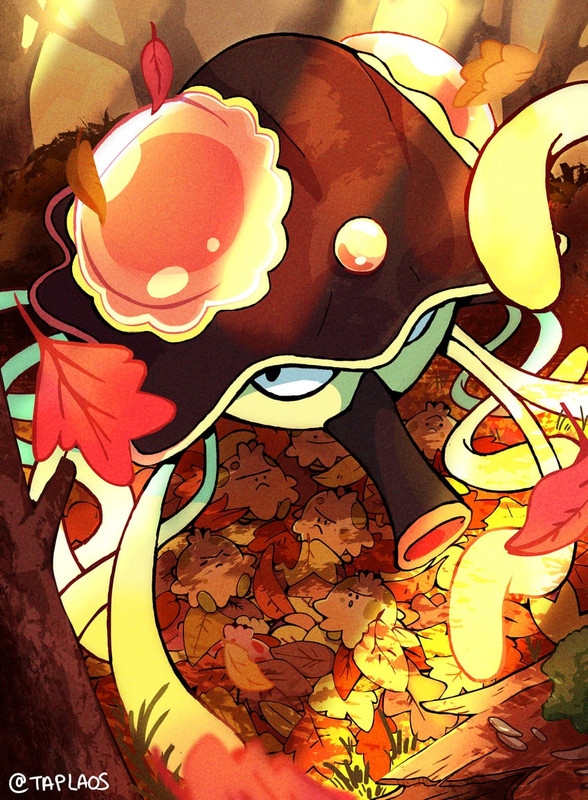 shroomish-and-toedscruel-pokemon-drawn-b