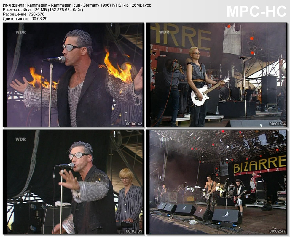 Rammstein - Rammstein [cut] (Germany 1996) [VHS Rip 126MB]