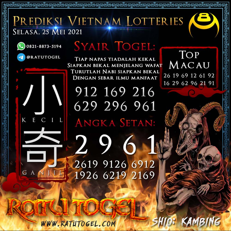BOCORAN TOGEL VIETNAM SELASA 2552021