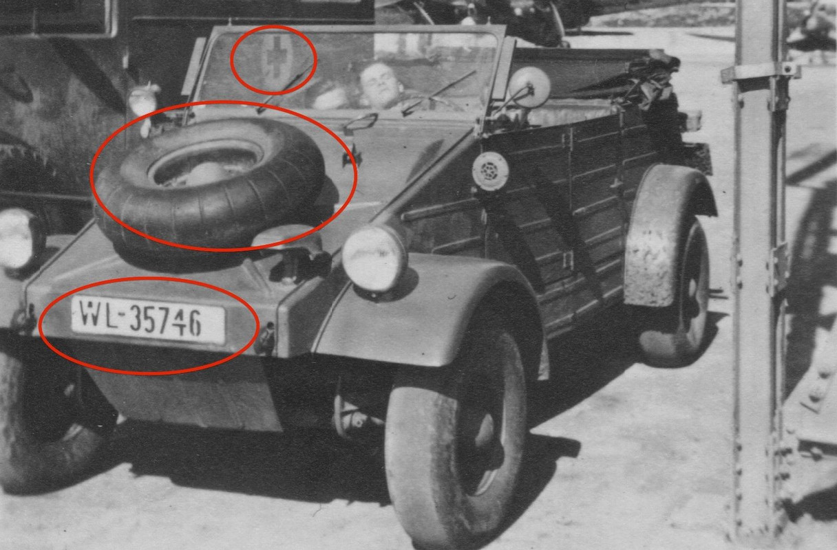 Orig. Foto VW 82 KÜBELWAGEN Italien 1942 Afrika Korps