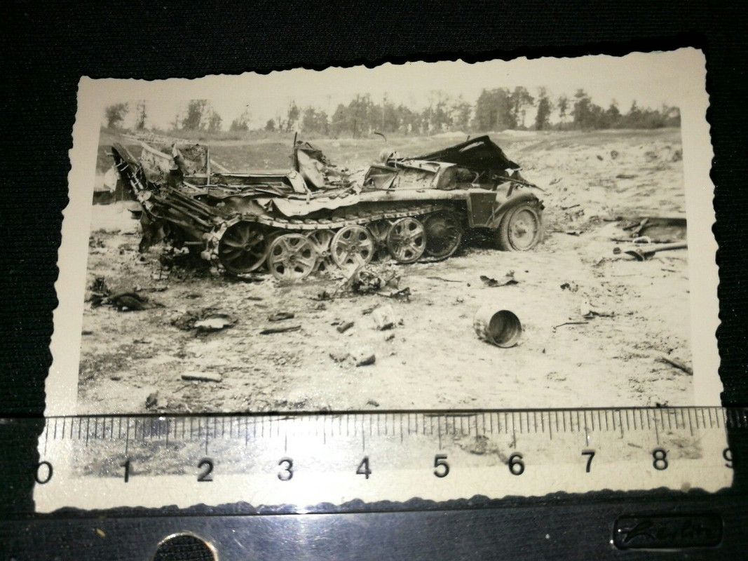 Panzer Tank Geschütz Halbkette Russland1