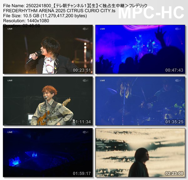 [TV-Variety] フレデリック “FREDERHYTHM ARENA 2025 CITRUS CURIO CITY -TOKYO NIGHT CRUISING-” (TeleAsa Ch1 2025.02.24)