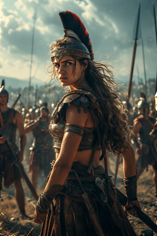 Greek-Warrior-Female-Spears-Sw-43