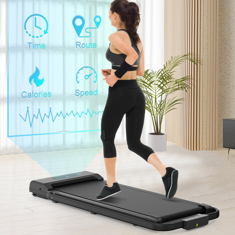 Bigzzia 2 In 1 Tapis Roulant Elettrico Pieghevole,Walking Pad 10 Km/h,Tappeto Corsa Extra Large 42CM,con Telecomando E Display LCD,Telaio Rinforzato And 220LB Max Weight For Home Office Exercise Nero 13 Bigzzia 2 In 1 Tapis Roulant Elettrico Pieghevole,Walking Pad 10 Km/h,Tappeto Corsa Extra Large 42CM,con Telecomando E Display LCD,Telaio Rinforzato And 220LB Max Weight For Home Office Exercise Nero -Armonia Casa