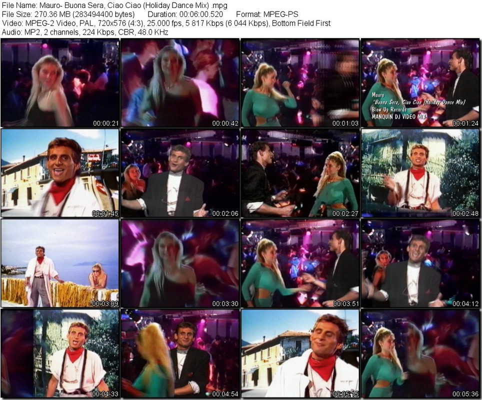 Mauro- Buona Sera, Ciao Ciao (Holiday Dance Mix) .mpg_tn