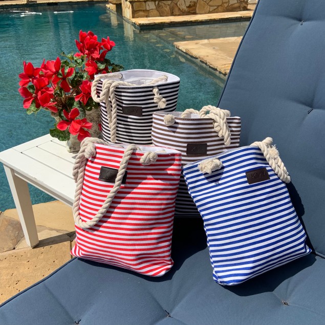 Tanga Deal – Striped Canvas Tote Bags Only .33 (31% Off)