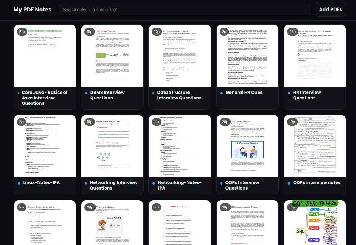 PDF Gallery Screenshot
