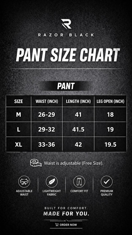 OUTFĀZE Size Guide