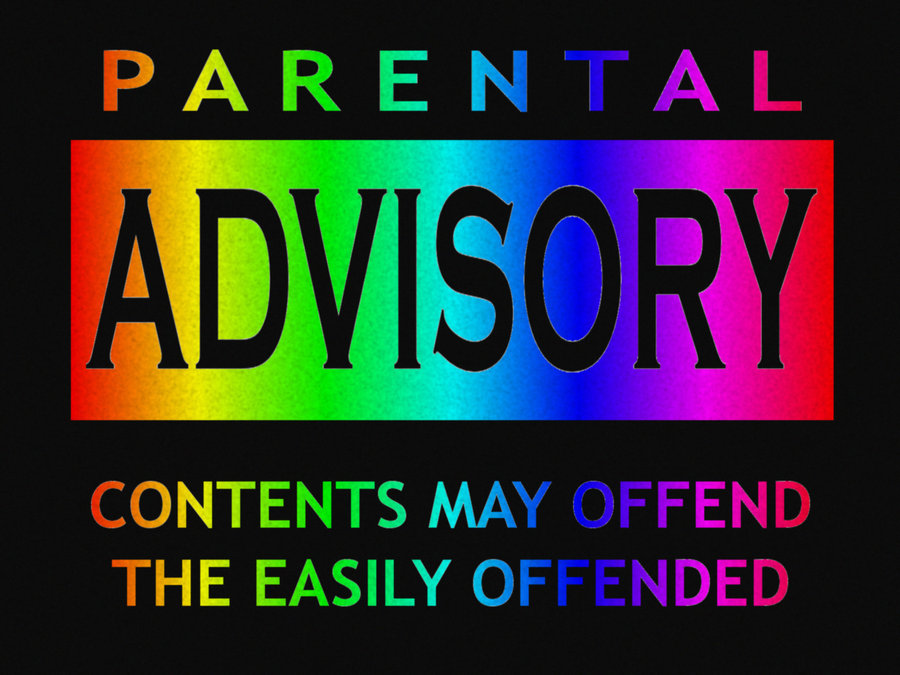 parental advisory multicolor