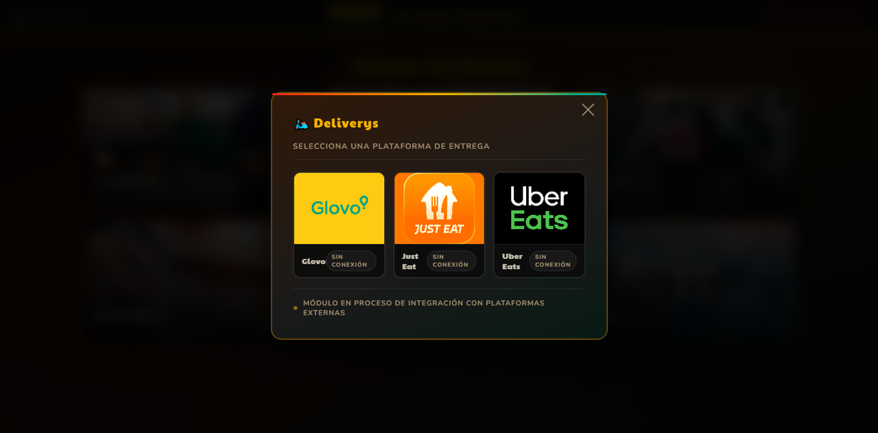 Integración delivery — WirchiLive TPV