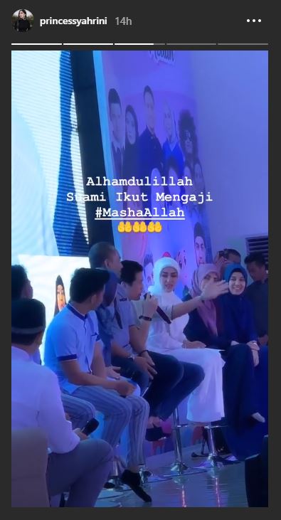 Syahrini dan Reino Barack ikut kajian Islam