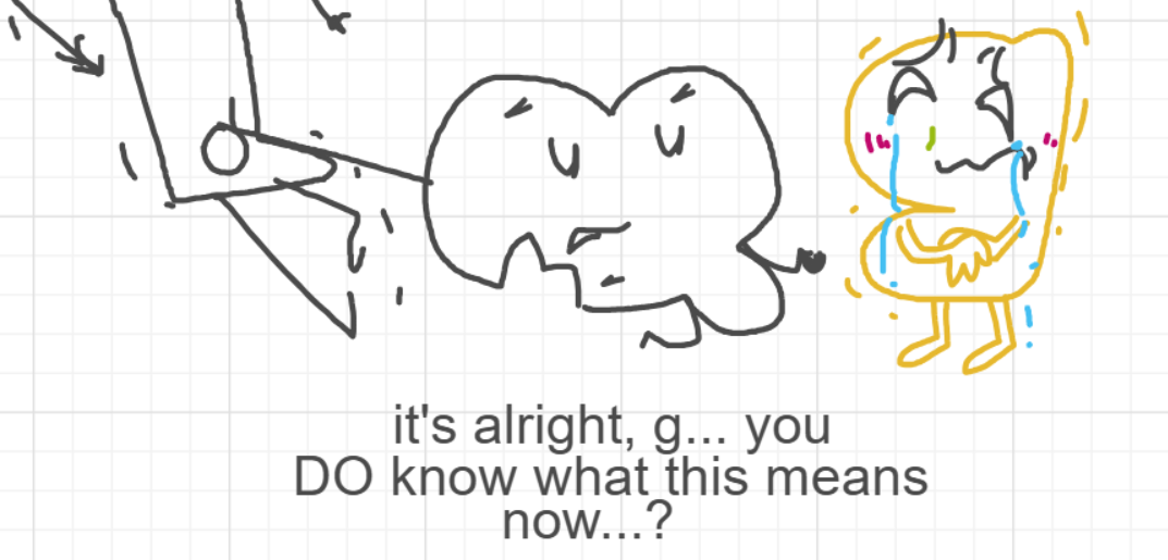 A panel from The Prime Number Few, episode eight of the Board Boards object show by Furretwalk/WalkingFurret.