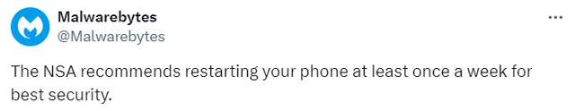 NSA-Empfehlung zum Smartphone-Reboot