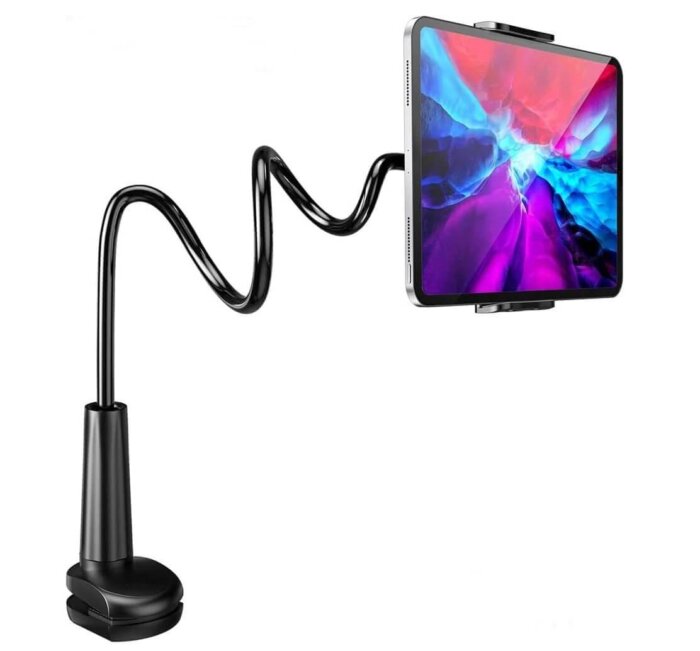 Gancho flexible de brazo largo para tabletas.