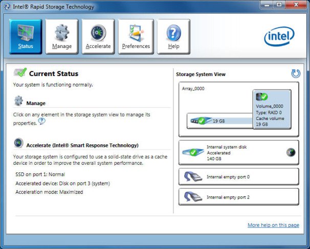 Intel Rapid Storage Technology Enterprise 6.0.0.1357 WHQL