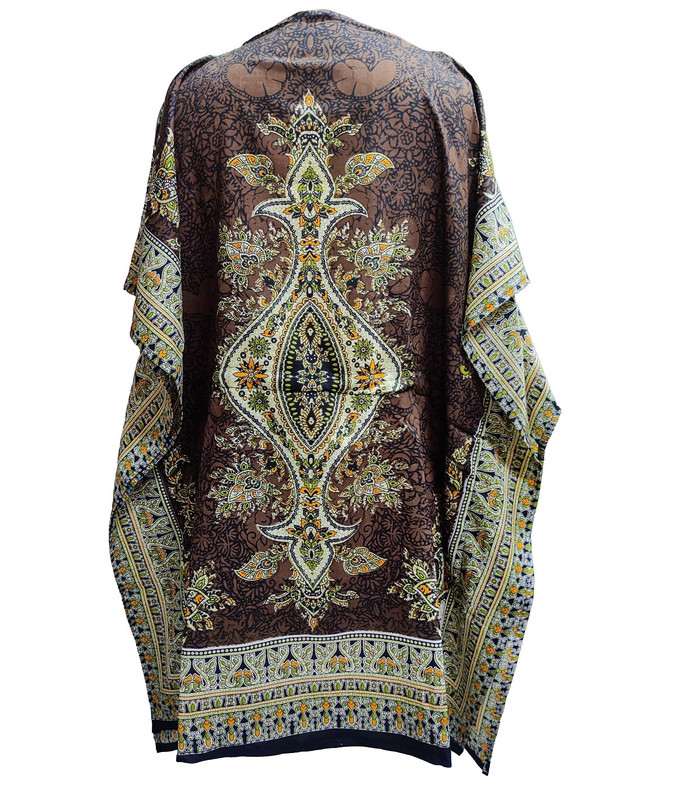 Women Kaftan Short Maxi Kaftan Hippy Boho Tunic Plus Size Dress Nightdress - Picture 29 of 33